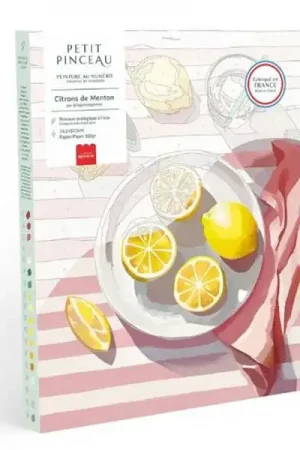 Meilleure Vente Coffret peinture au numéro - Petit Pinceau - Citrons de Menton par La Petite Epicerie