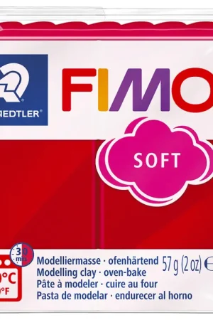 Expédié Aujourd'hui Pâte Fimo Soft rouge Cerise 26