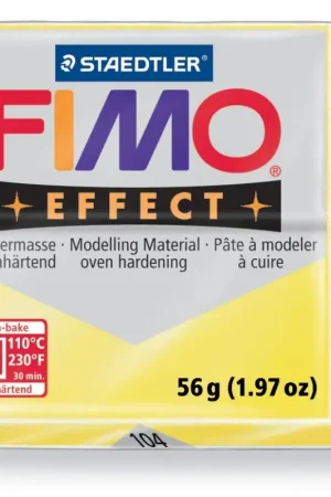 Nouveauté Pâte Fimo EFFECT Translucide Jaune 041