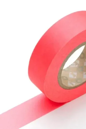 Masking tape uni - Rouge fluo Acheter Direct