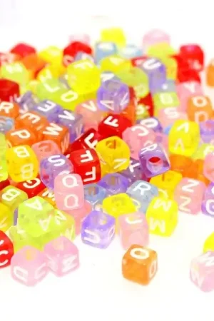 Pas Cher 200 perles alphabet - cube