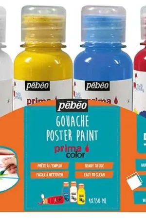 4 pots de gouache primaire primacolor Commander Vite