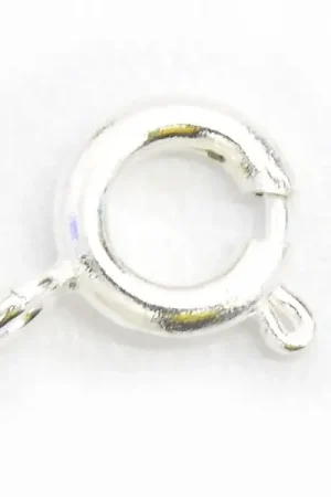 10 fermoirs ressorts 6 mm - couleur argenté clair Remise
