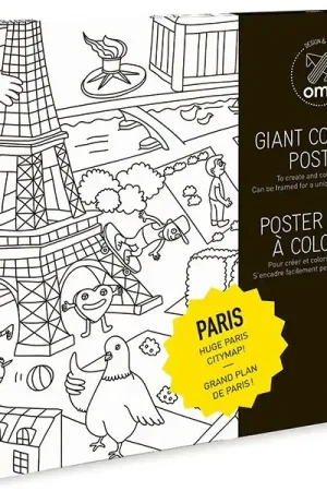 Poster géant en papier à colorier - PARIS - OMY Must-Have