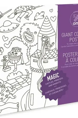Poster géant en papier à colorier - MAGIC - OMY Must-Have