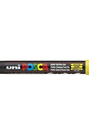 Livraison Express Marqueur posca - pointe fine 1,5 mm - Jaune - PC3M