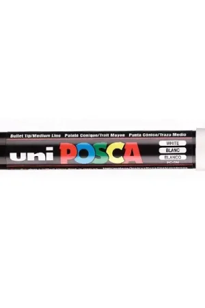 Top Vente Marqueur posca - pointe moyenne 2,5 mm - Blanc - PC5M