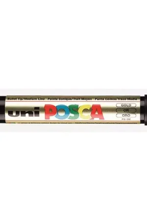 Marqueur posca - pointe moyenne 2,5 mm - Doré - PC5M Prix Cassé