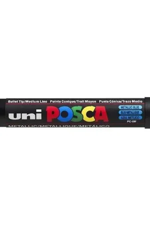 Marqueur posca - pointe moyenne 2,5 mm - Bleu métal - PC5M Prix Bas
