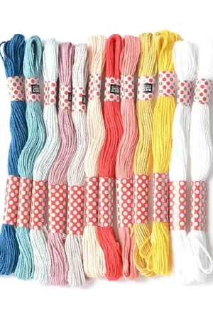 Quantité Limitée Set de 24 fils à broder - Pastel