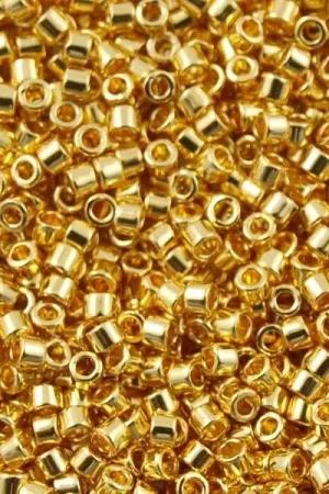 Nouvel Arrivage Miyuki Delicas 11/0 - Duracoat opaque galvanised gold 1832