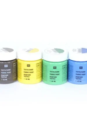 Seulement Aujourd'hui 6 pots de peinture pour textile - Basique