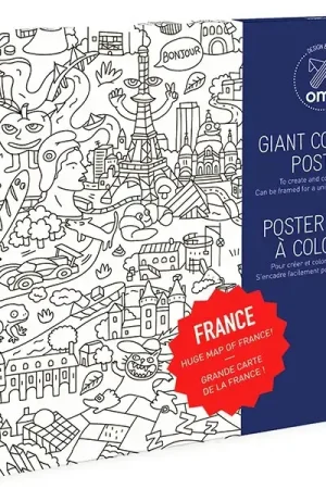 Poster géant en papier à colorier- France - OMY Meilleure Vente