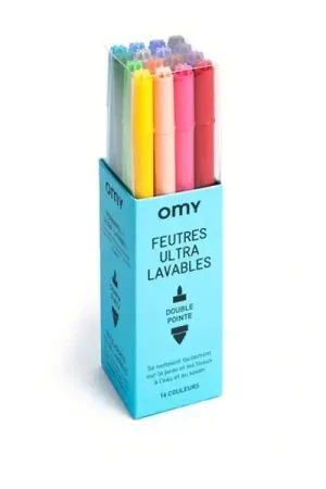 16 feutres ultra-lavables - pour coloriage - OMY Petit Prix