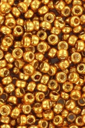 Rocailles Miyuki 11/0 - Duracoat galvanized yellow gold 11-4203 Expédition Rapide