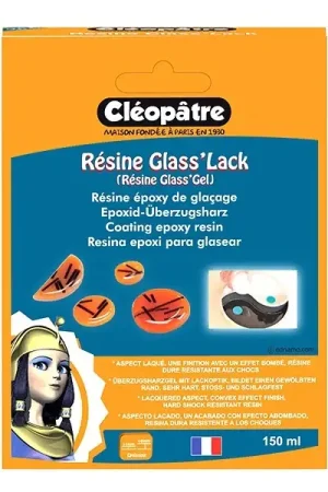 Expédié Aujourd'hui Résine de glaçage "Glass'Lack" - transparent 150 ml*Cléopatre*