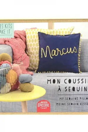 Acheter Direct Kit DIY Mercerie - Mon coussin à sequins - DIY