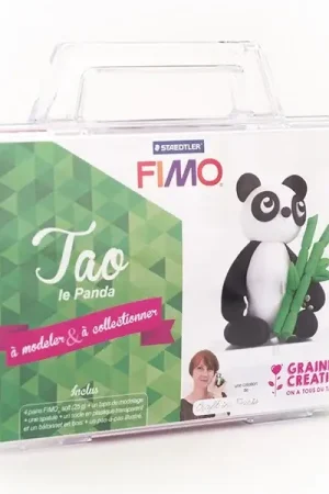 Bon Marché Kit Fimo - Malette Tao le panda- figurine à modeler