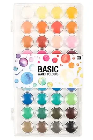 Boîte peinture à l'eau / aquarelle- 36 couleurs basiques Offre Du Jour