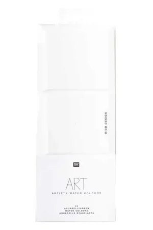 Certifié Palette de 24 demi-godets d'aquarelle / Peinture à l'eau