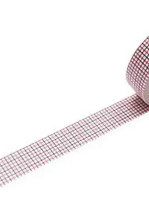 Masking tape motif - Quadrillé noir et rouge Expédié Aujourd'hui