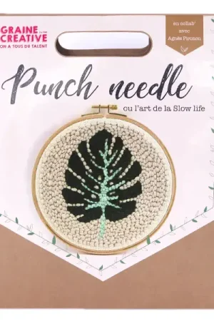 Kit punch needle - Feuille de monstera Commander Maintenant