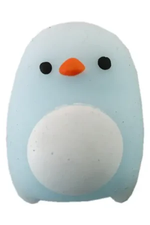 Mini squishy pingouin bleu - anti-stress Expédition Rapide