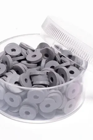 Prix Promo Boite de perles rondelles heishi 6 mm - gris acier