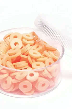 Boite de perles rondelles heishi 6 mm - orange abricot Acheter En Ligne