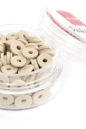 Boite de perles rondelles heishi 6 mm - Taupe Produit De Marque