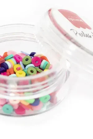 Haute Qualité Boite de perles rondelles heishi 3 mm - Mix de couleurs pop
