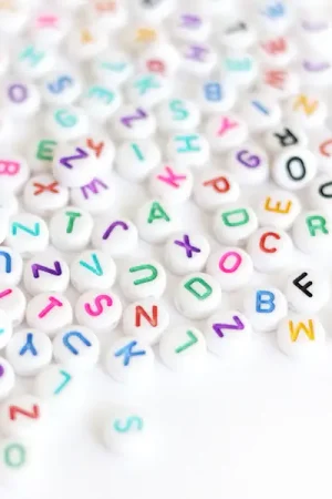 Expédition Rapide 200 perles lettres alphabet rondes multicolores