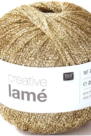 Fil à tricoter Creative lamé doré de Rico Design Livraison Express