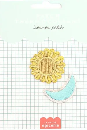 Produit De Marque Patch thermocollant - Soleil & lune