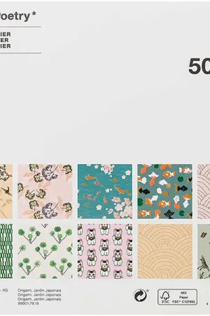 50 feuilles de papier Origami "Jardin Japonais" - Rico Design Commande En Gros