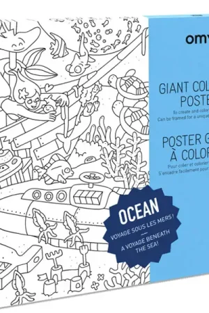 Offre Du Jour Poster géant en papier à colorier - OCEAN - OMY