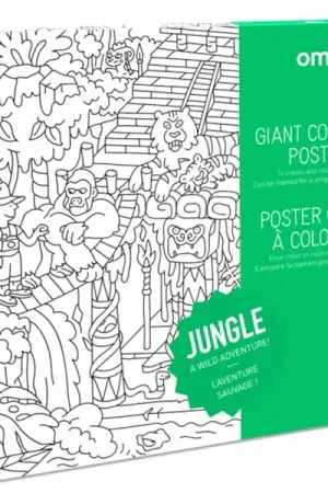 Poster géant en papier à colorier - JUNGLE - OMY Livraison Express