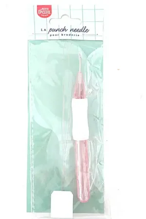 Punch needle / aiguille magique pour broderie facile - rose et blanc Must-Have