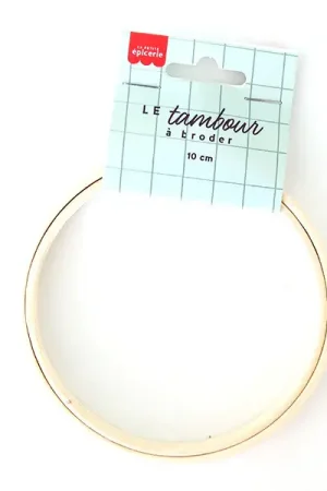 Tambour à broder bois clair - 10 cm Top Vente
