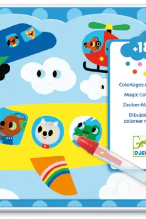 Populaire Coloriage magique pour les tout petits - Caché dans le ciel