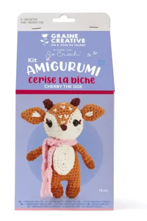 Promotion Kit crochet Cerise La biche - Graine Créative