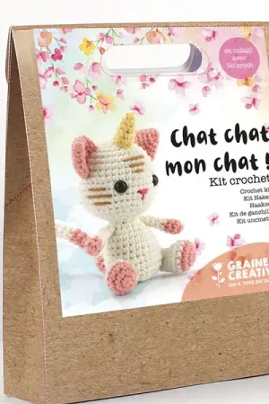 Expédié Aujourd'hui Kit crochet chat licorne 150 mm