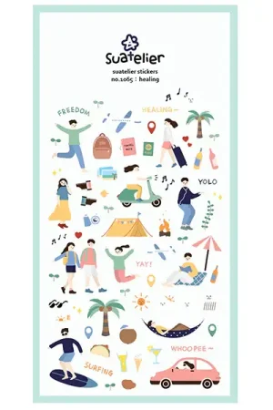 Bon Plan Stickers thème détente et voyage