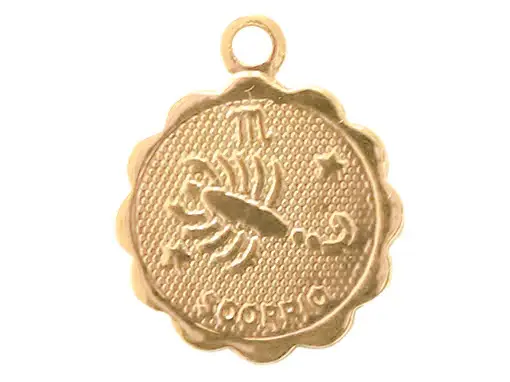 Retour Gratuit Médaille astro OR FIN - Scorpion