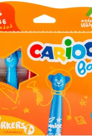 Pas Cher Set de 6 feutres marqueurs 1+ - Carioca Baby Teddy