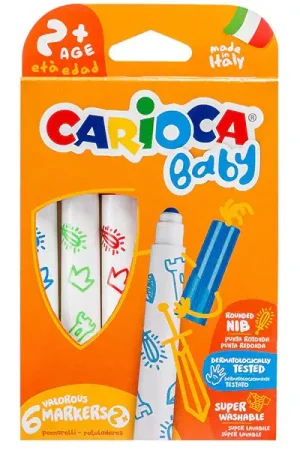 Top Vente Set de 6 feutres 2+ - Carioca Baby