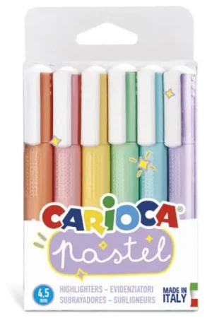 Solde 6 surligneurs pastel - Carioca Pastel
