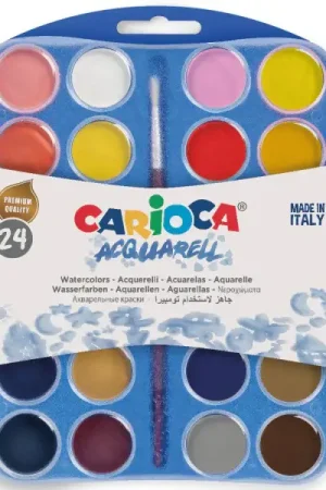 Palette d'aquarelle - 24 couleurs - Carioca Prix Promo