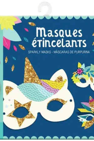 Livraison Express Coffret créatif - mes masques étincellants - 3 masques à décorer