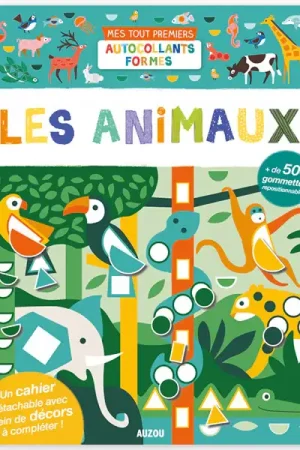 Acheter En Ligne Cahier Mes 500 autocollants - mes premières gommettes formes - les animaux